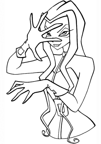 Winx Club Darcy Coloring Page